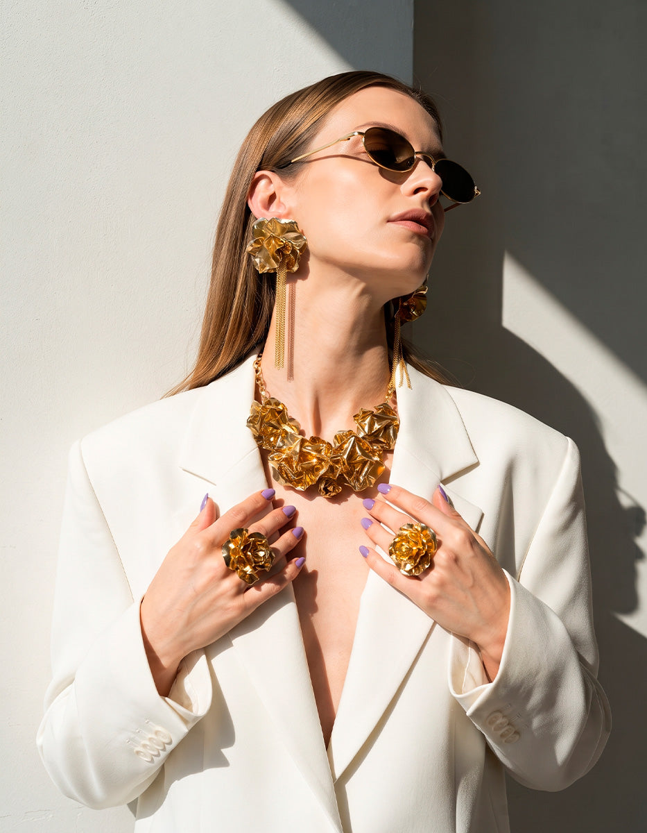 Collar con rosas Edén
