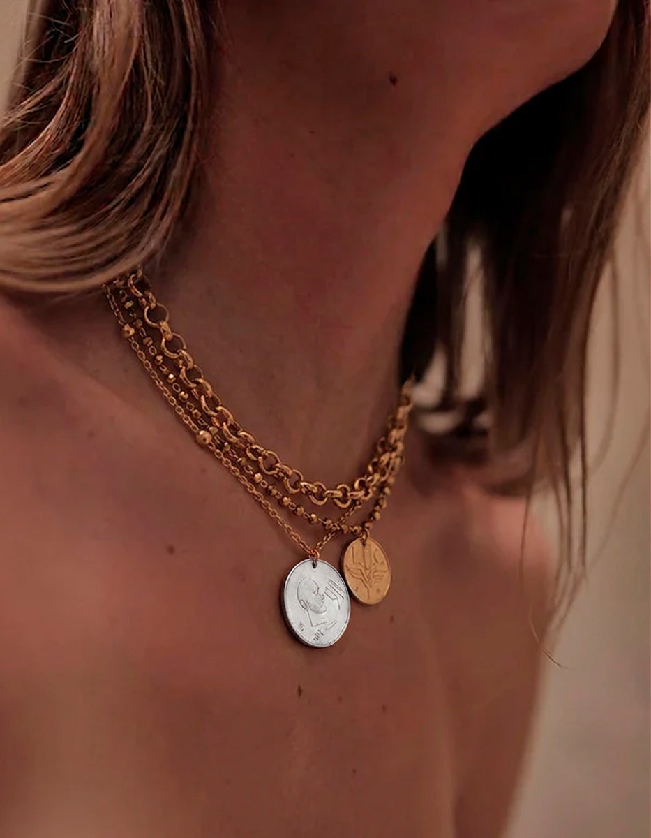 Collar monedas auténticas Memorias