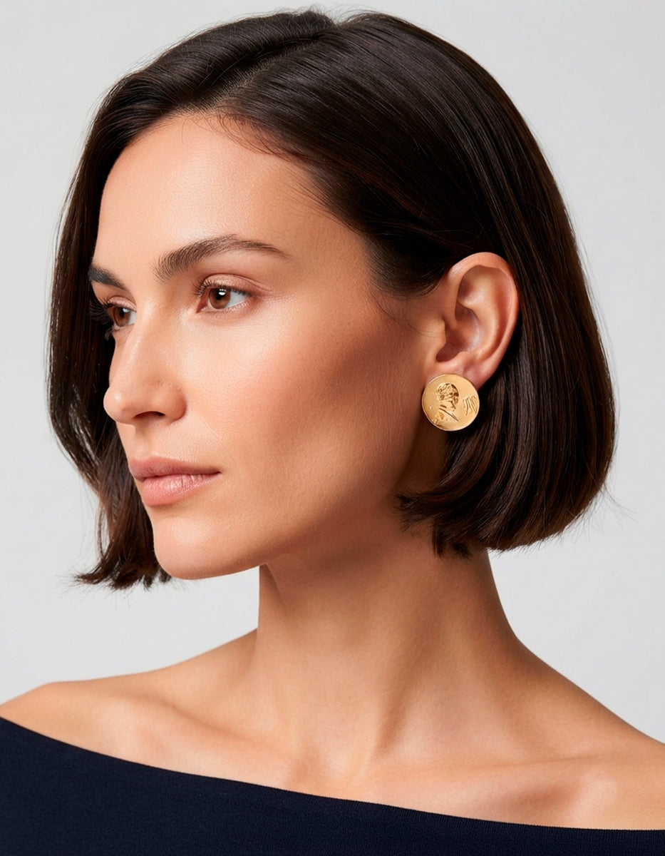 Pendientes moneda auténtica Memorias