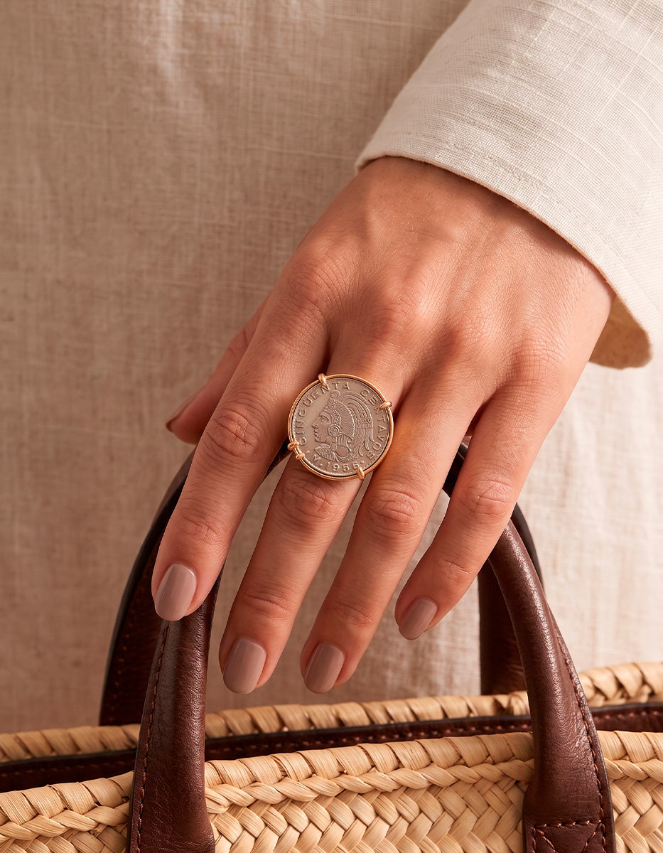 Anillo moneda auténtica Memorias