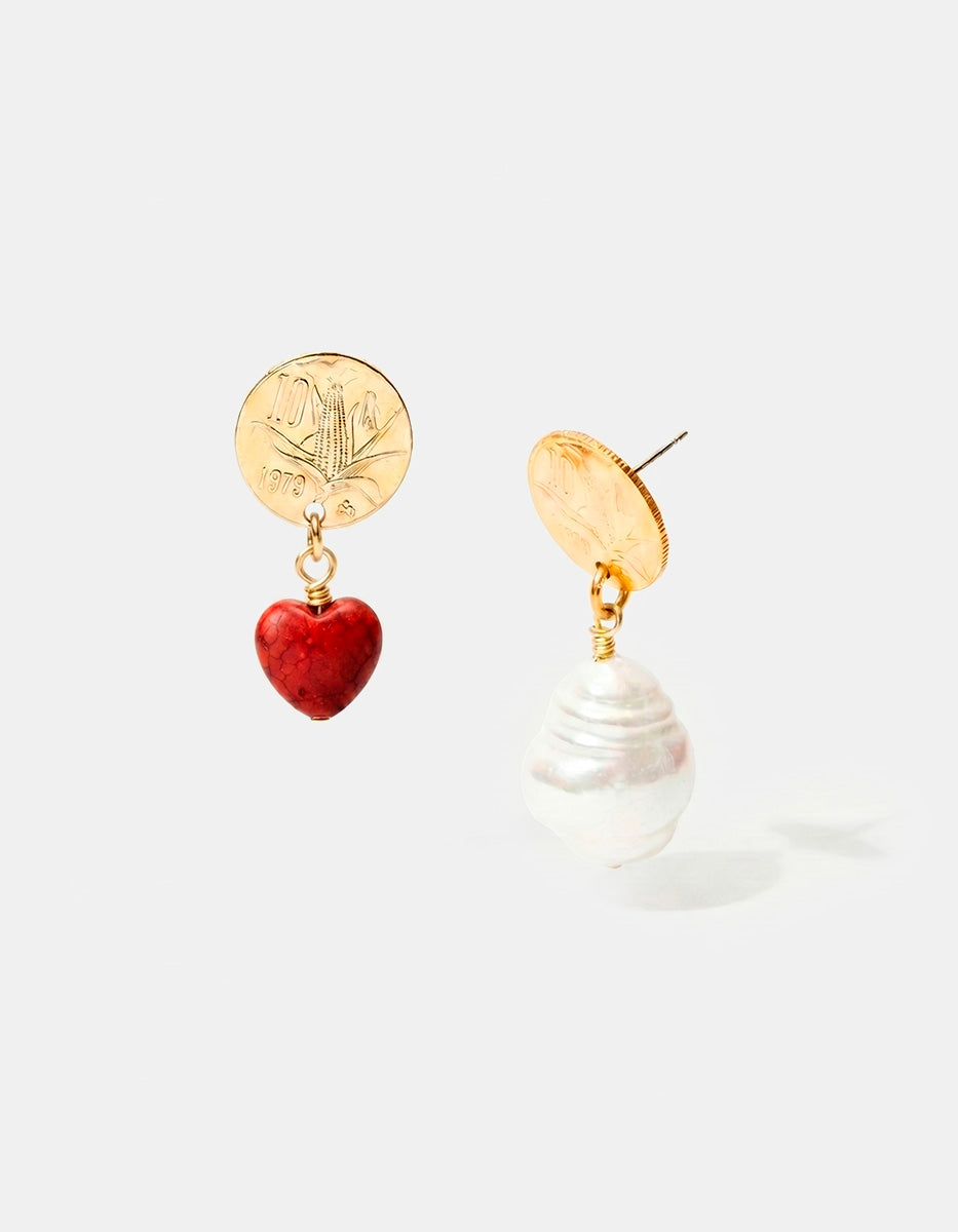 Pendientes monedas auténticas Memorias