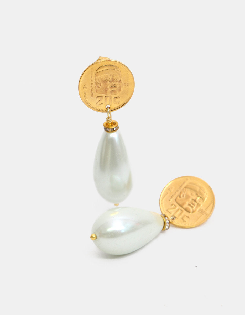 Pendientes moneda auténtica Memorias