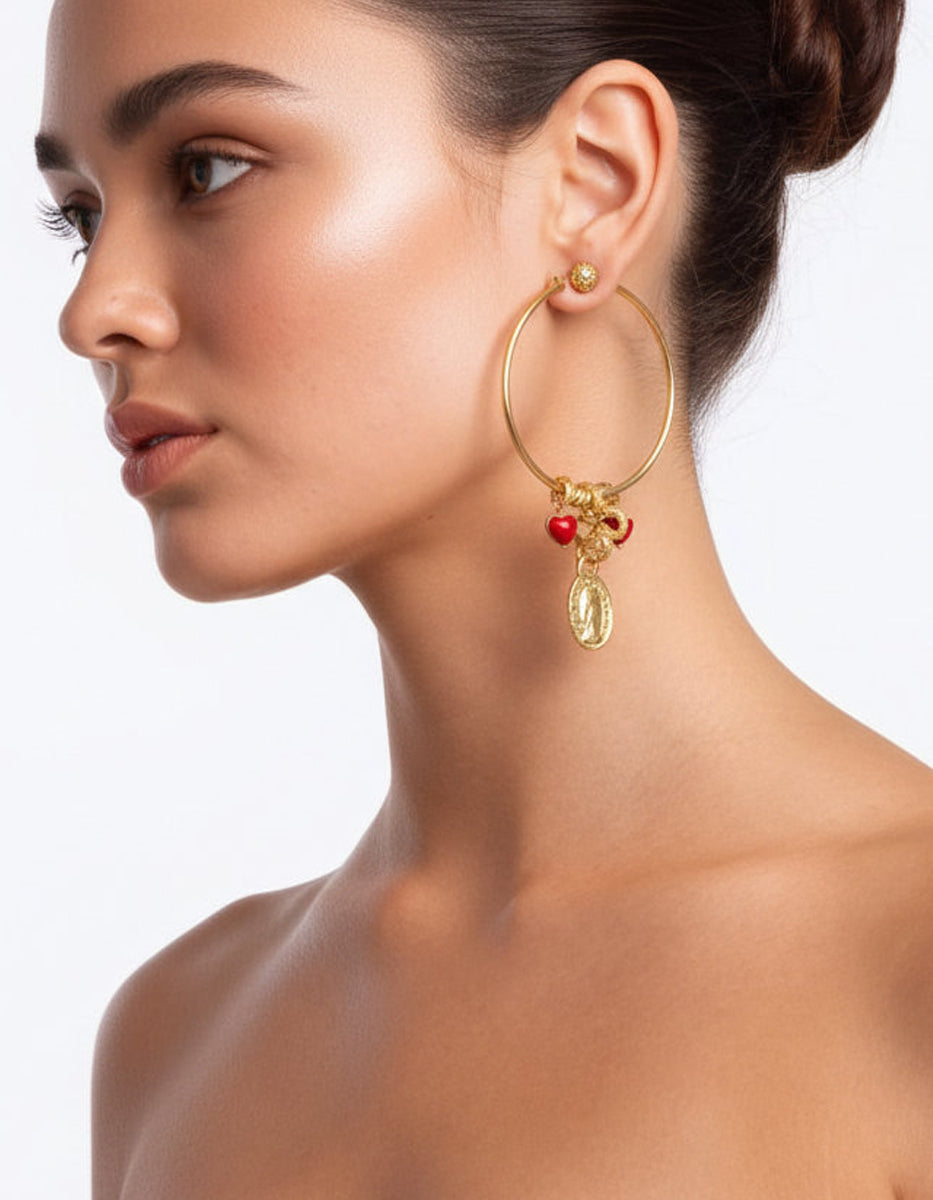 Pendientes monedas auténticas Memorias