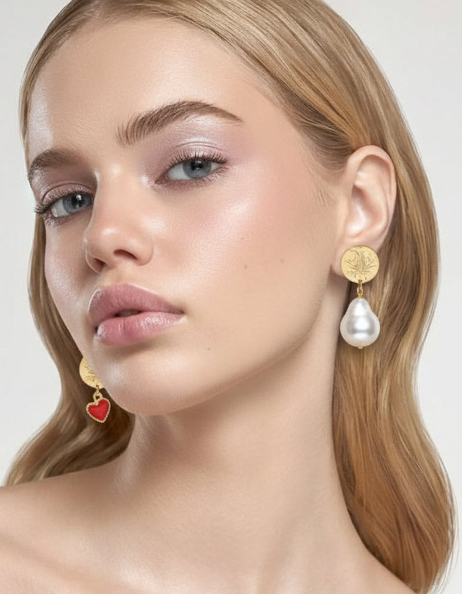 Pendientes monedas auténticas Memorias