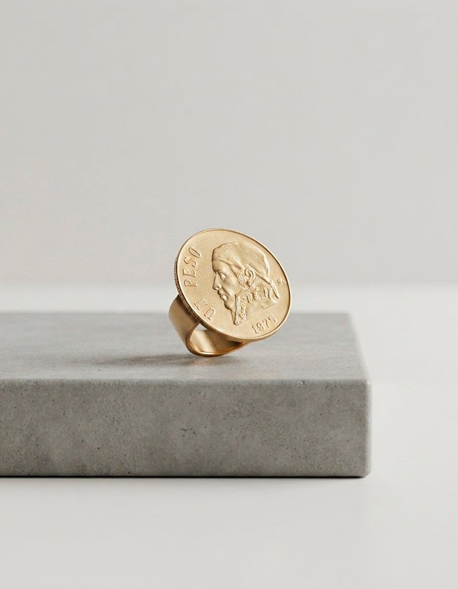 Anillo moneda auténtica Memorias