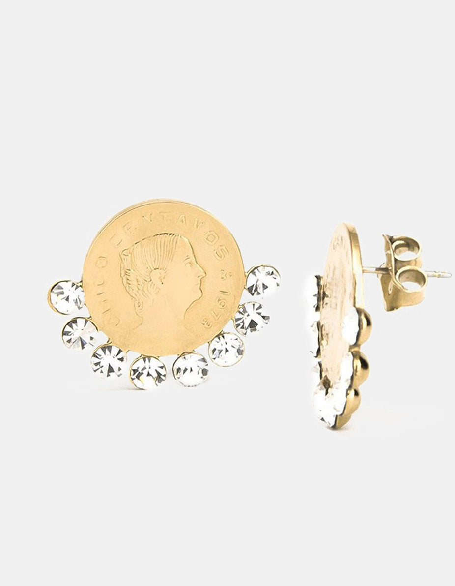 Pendientes moneda auténtica Memorias