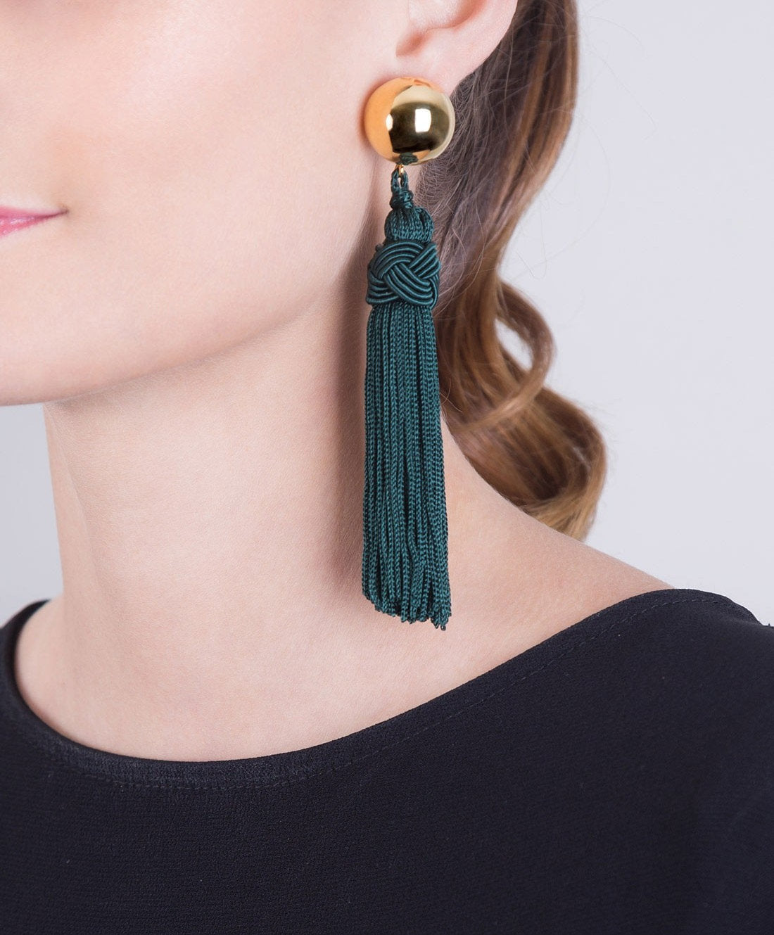 Pendientes bronce en baño Vermeil 22kt Mota Universe