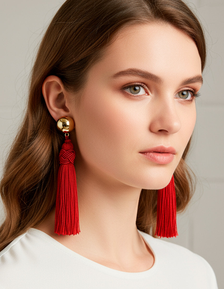 Pendientes bronce baño oro 22kt Universe