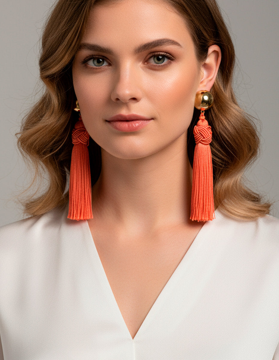 Pendientes bronce baño oro 22kt Universe