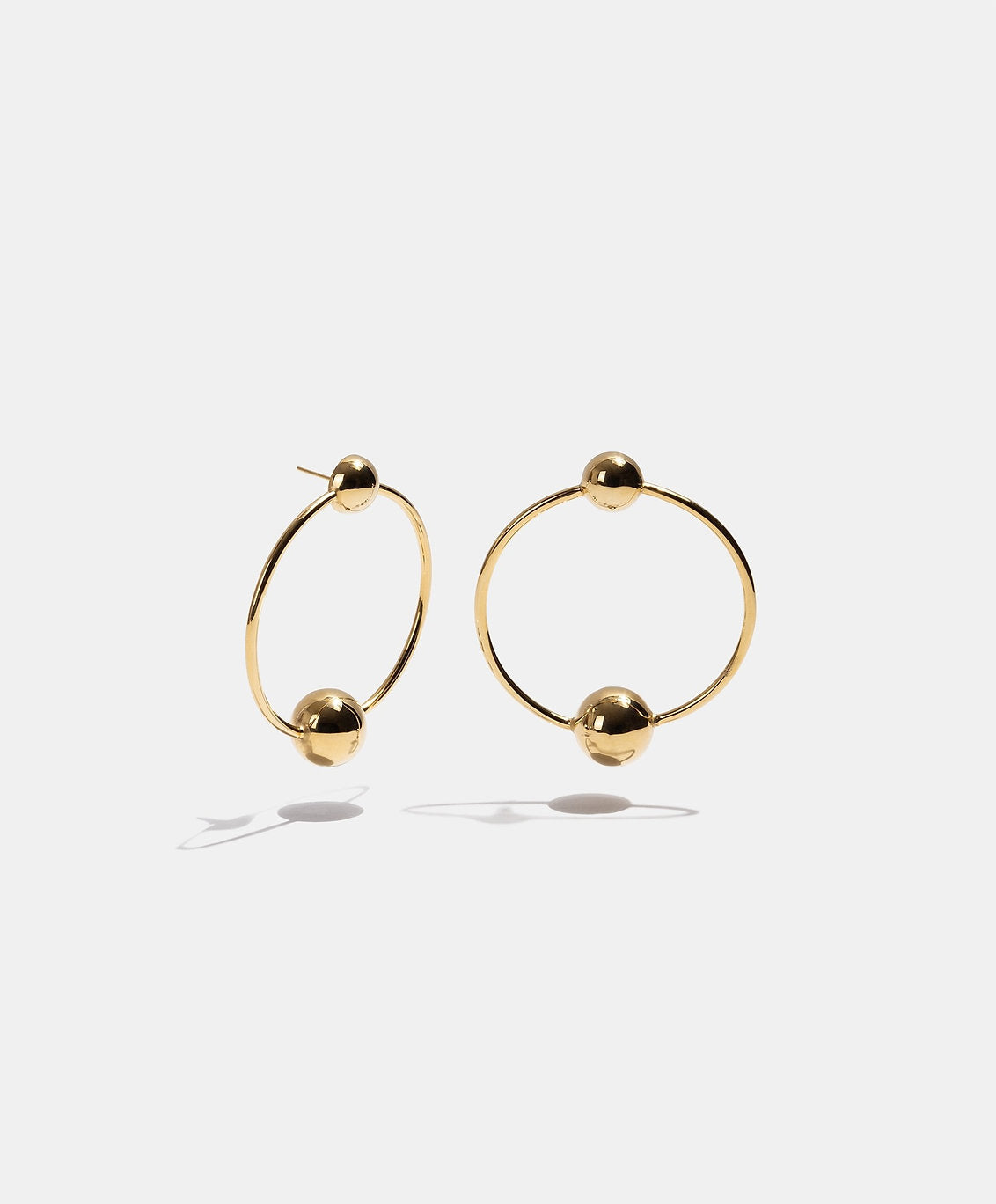 Pendientes bronce baño oro 22kt Universe