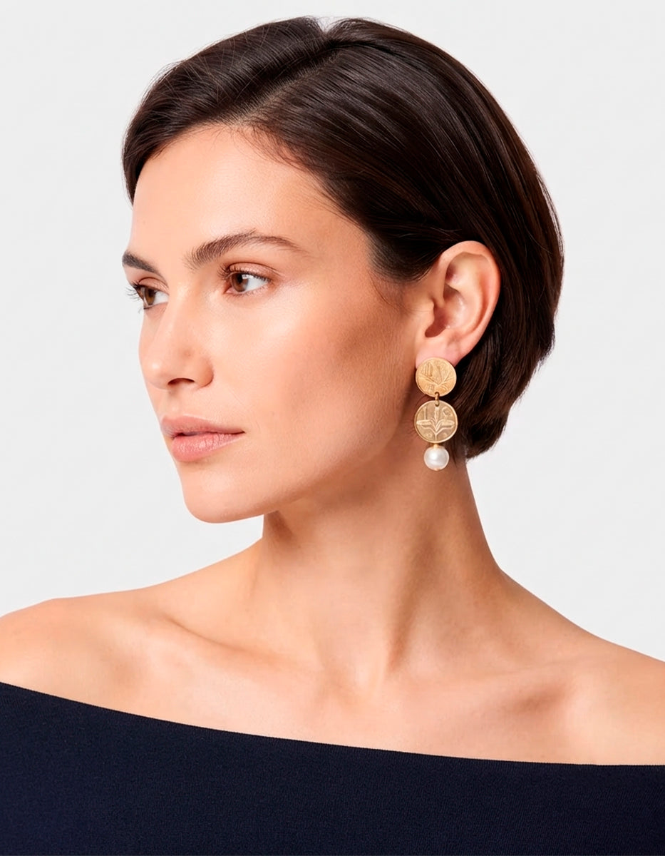 Pendientes moneda auténtica Memorias