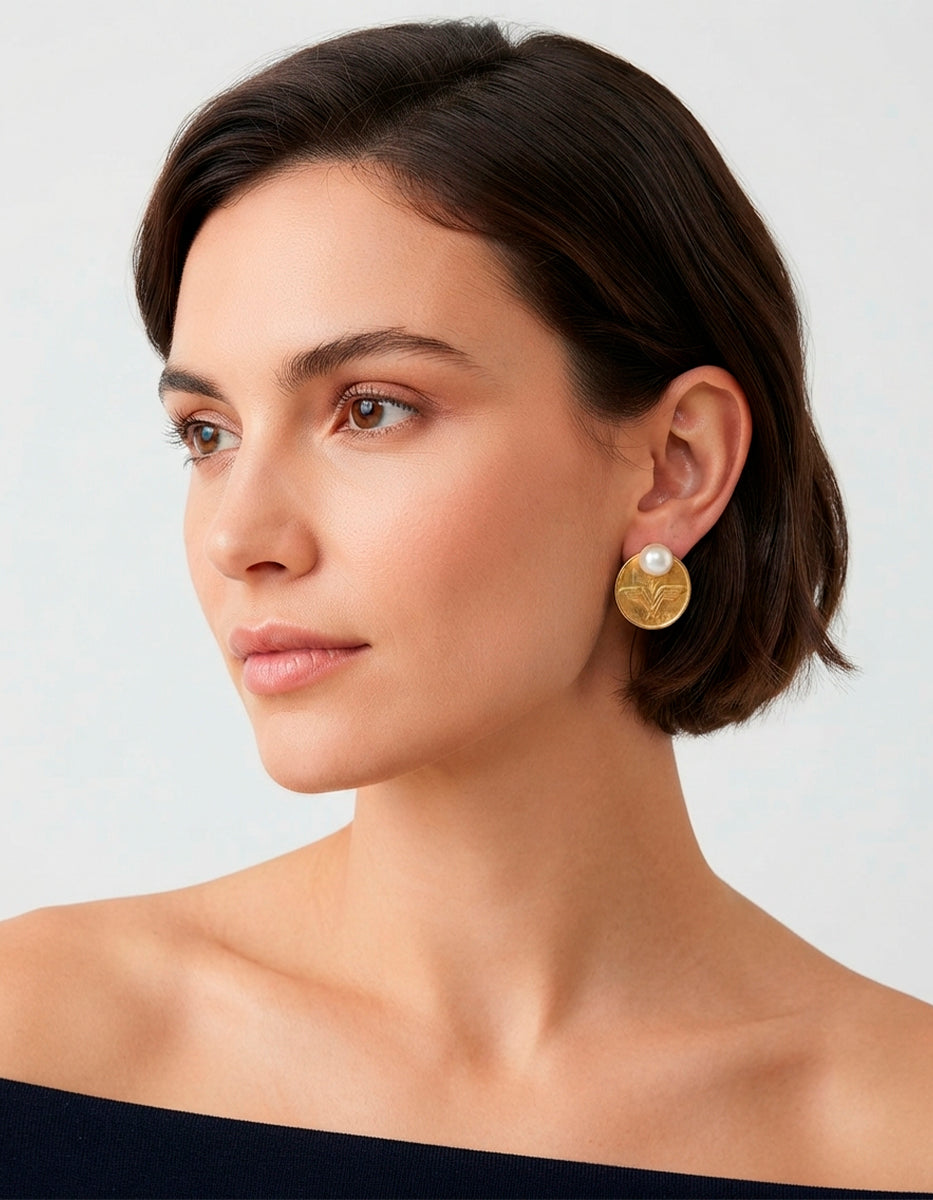 Pendientes moneda auténtica Memorias