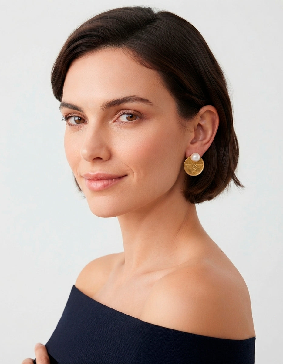 Pendientes moneda auténtica Memorias