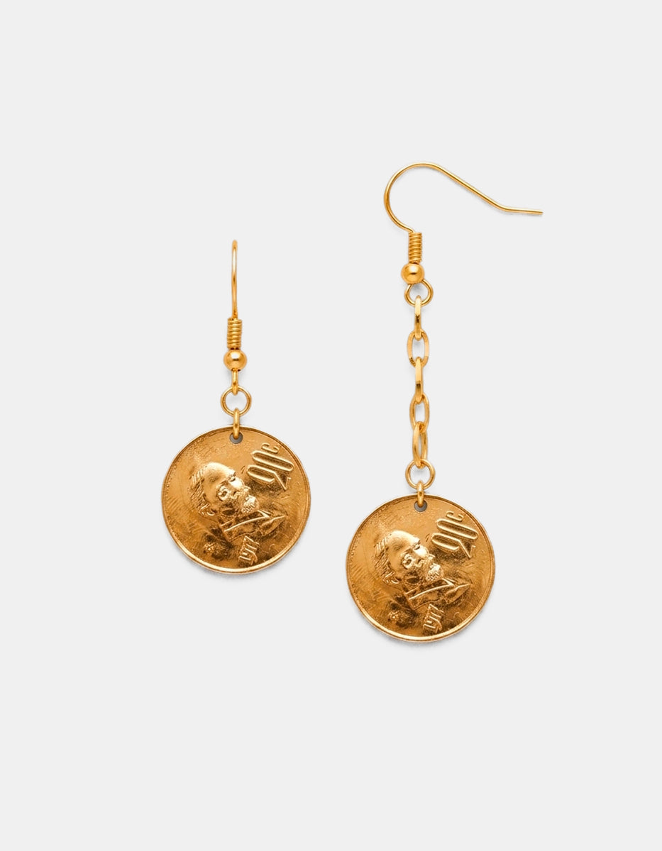 Pendientes monedas auténticas Memorias