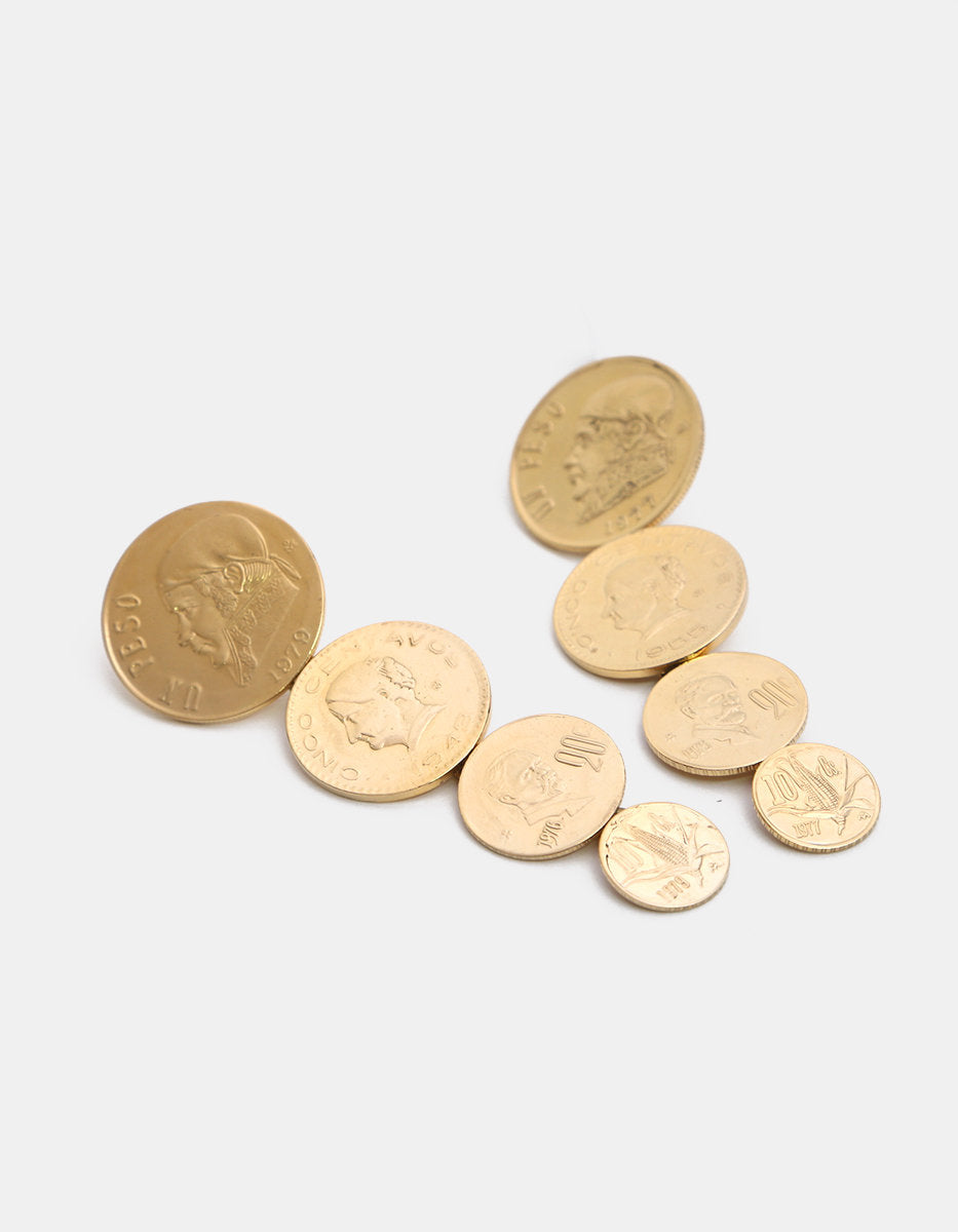 Pendientes 4 monedas auténticas Memorias