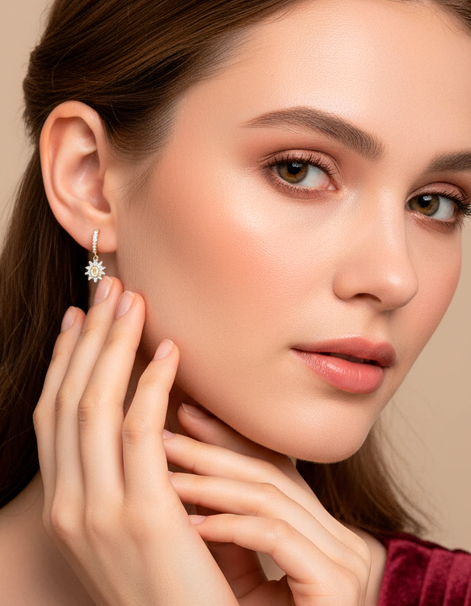 Pendientes Aro virgen de Guadalupe Cerca del Corazón