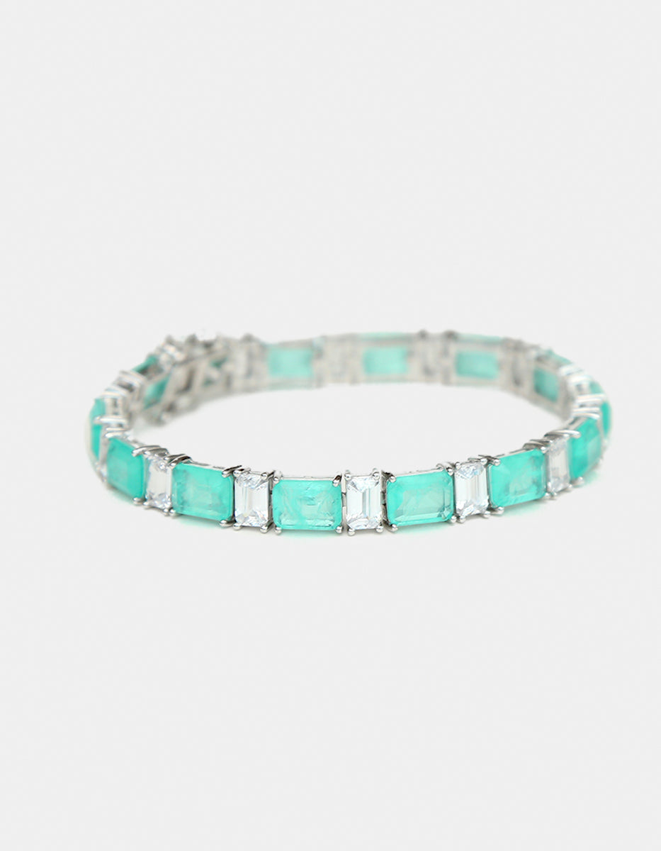 Pulsera de piedras Naturales paraiba Ave del Paraíso