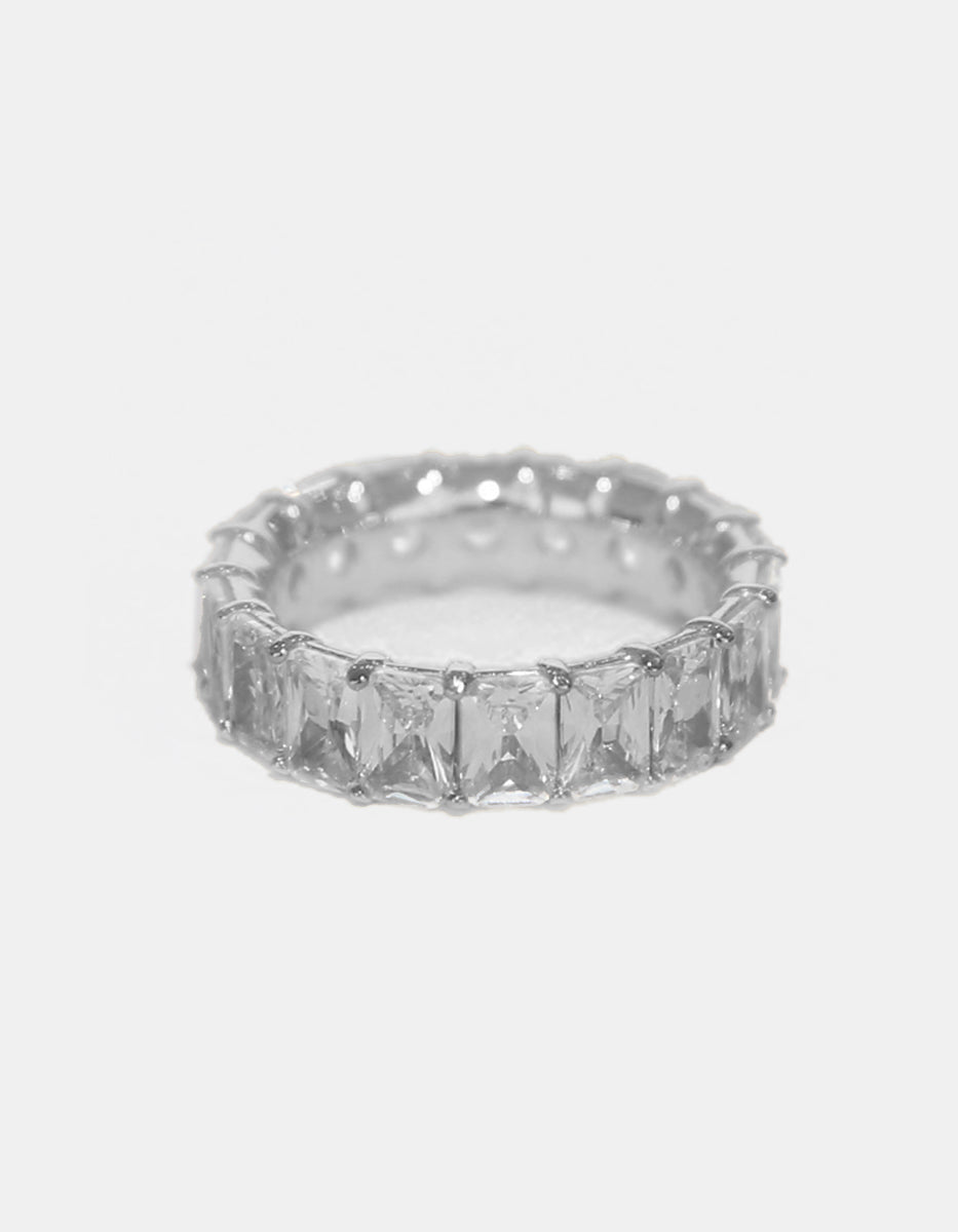 Anillo plata de ley con circonita blanca Steffi