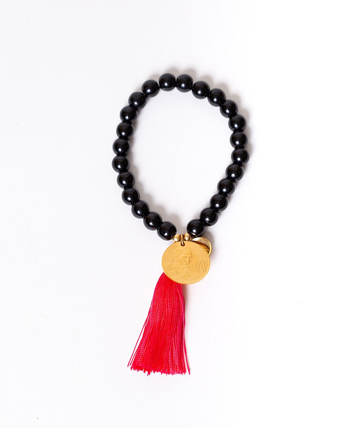 Pulsera moneda auténtica pompón Memorias