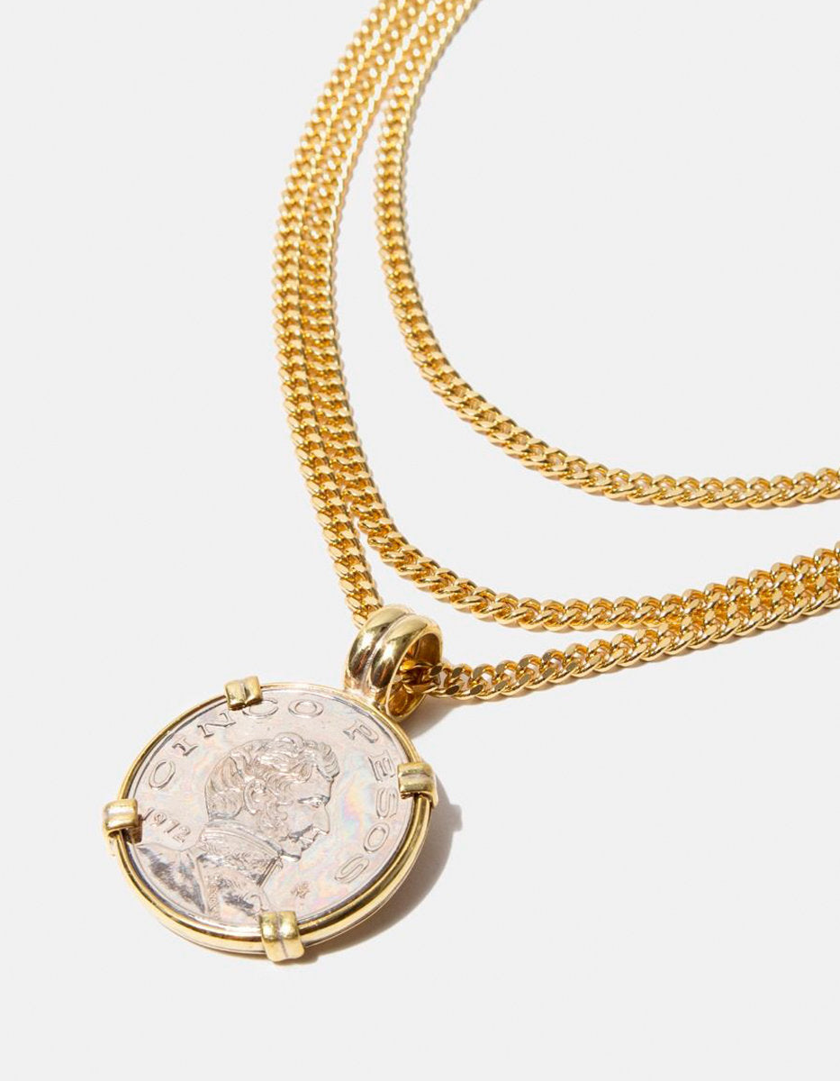 Collar moneda auténtica Memorias