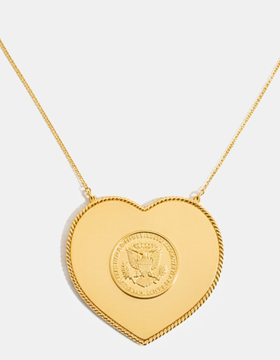Collar corazón con moneda autentica Memorias